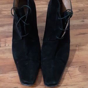 Anne Klein Suede Tie Up Booties!!